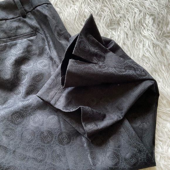 banana republic // camden fit jacquard black pants - Picture 4 of 8